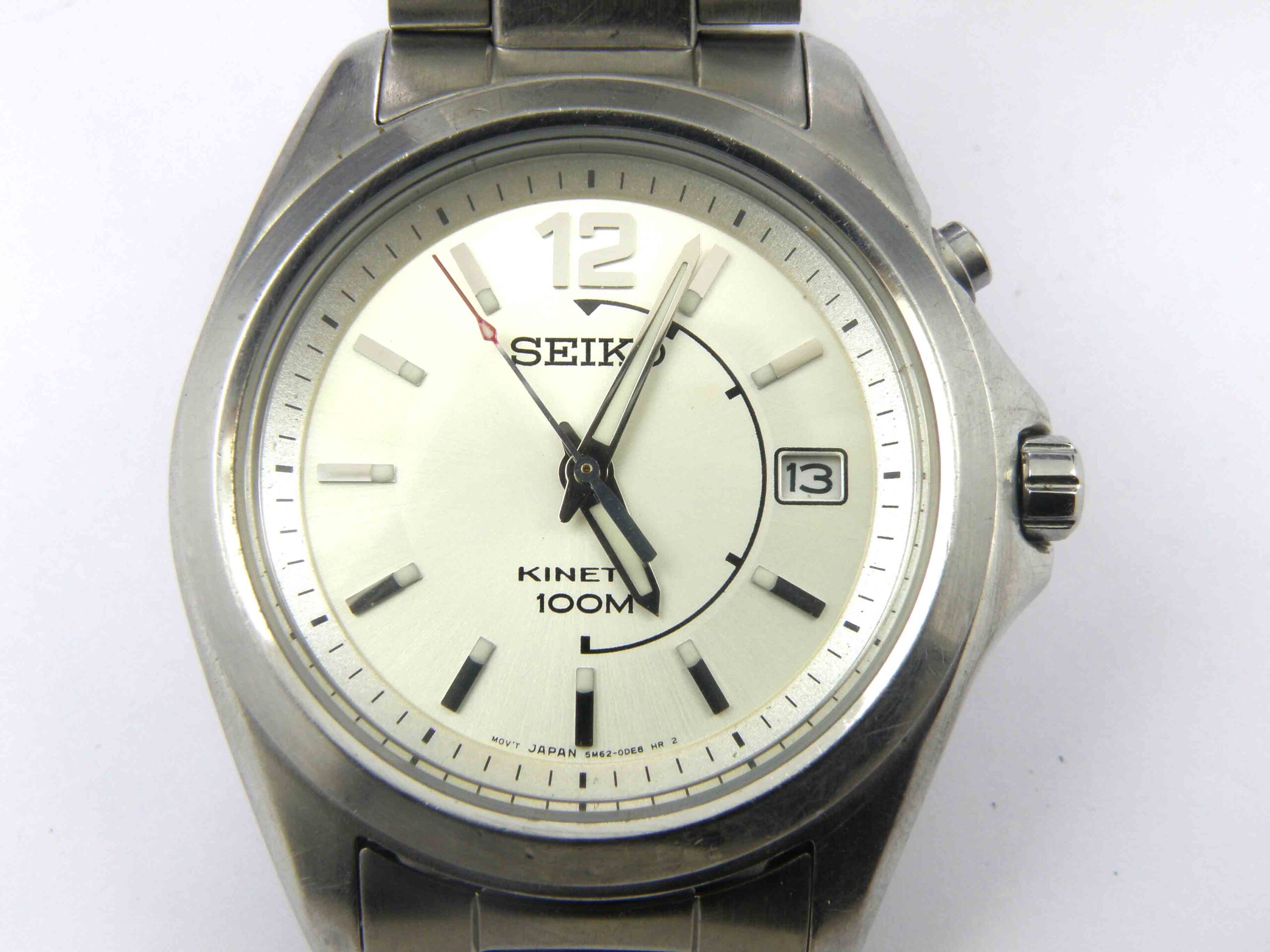 Men s Seiko 5M62 0CM0 Kinetic Sports Watch 100m eBay