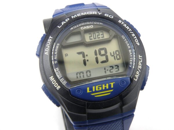 Gents Casio W-734 Lap Memory Digital Watch - 100m