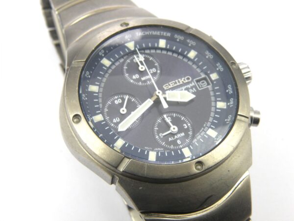 Gents Seiko 7T62-0AG0 Titanium Chrono Watch - 100m