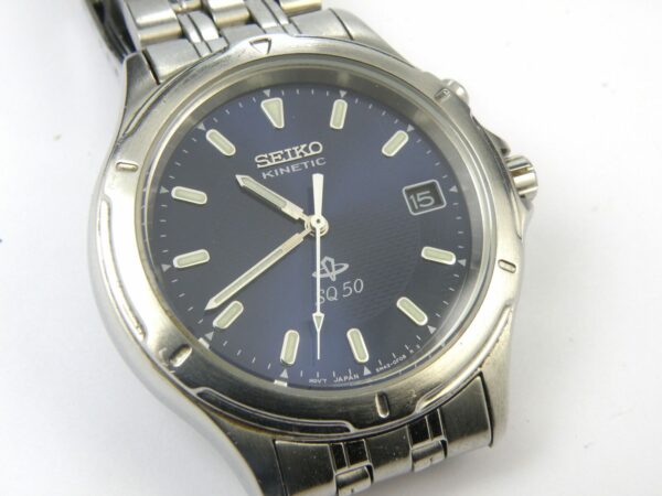 Gents Seiko SQ50 Kinetic Watch 5M42-0C70 - 50m