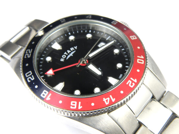 Men's Rotary GB00680/04 GMT Pepsi Divers Quartz Watch - 50m