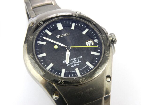 Men's Seiko Sportura Auto Relay Titanium 5J22-0E00 Watch - 100m