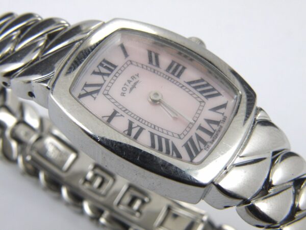 Rotary LB02439/07 Ladies Stainless Steel Bracelet Wrist Watch - 100m