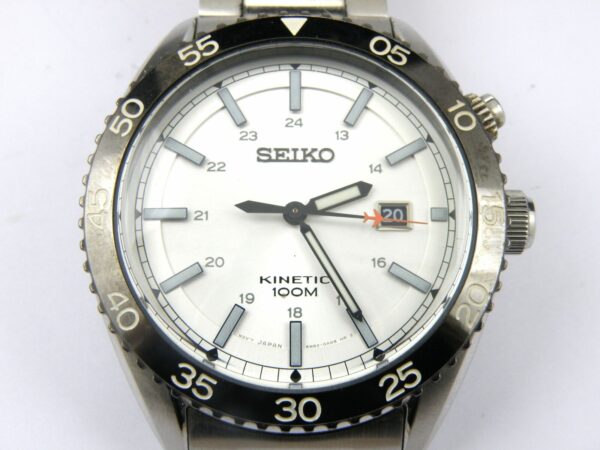Men's Seiko 5M82-0AH0 Kinetic Diver's Watch - 100m