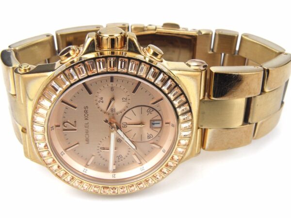 Michael Kors Ladies Watch MK5412 With Gold Dial And Rose Gold Plated Bracelet