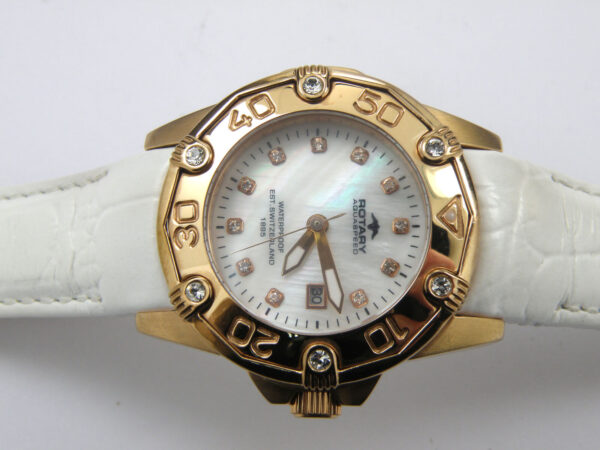 Rotary ALS00003/W/07 Ladies Mother of Pearl & Dial Rose Gold Case - 100m