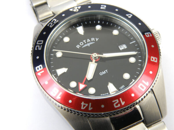 Gent's Rotary GB00680/04 GMT Pepsi Divers Quartz Watch - 50m