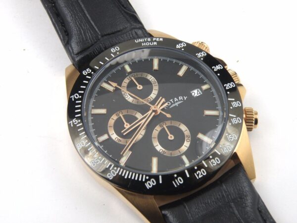 Gents Rotary GS00142/04 Rose Gold Plated Chronograph Watch