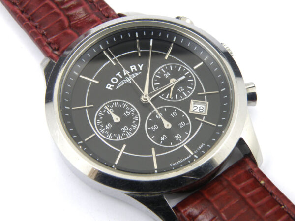Men's Rotary GB03633/04 Aquaspeed Chronograph Black Dial Watch - 100m
