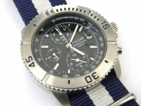 Pulsar Men's 7T62-X086 Alarm Chrono Watch - 100m
