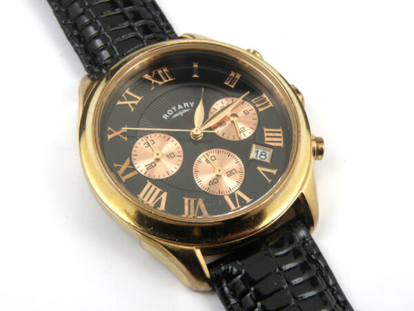 Rotary GB00350 Mens Rose Gold Chronograph Date Watch - 100m