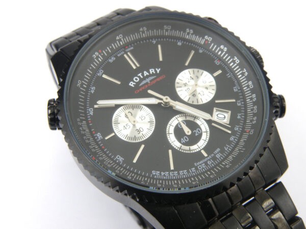 Rotary GB03778-04 Gents Black Aquaspeed Chrono Watch - 100m