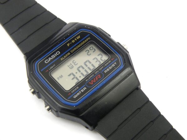 Casio F-91-W Mens Resin Digital Alarm Watch
