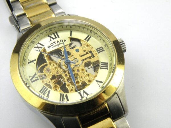 Gents Rotary GB00110/03 Automatic Skeleton Dress Watch - 100m