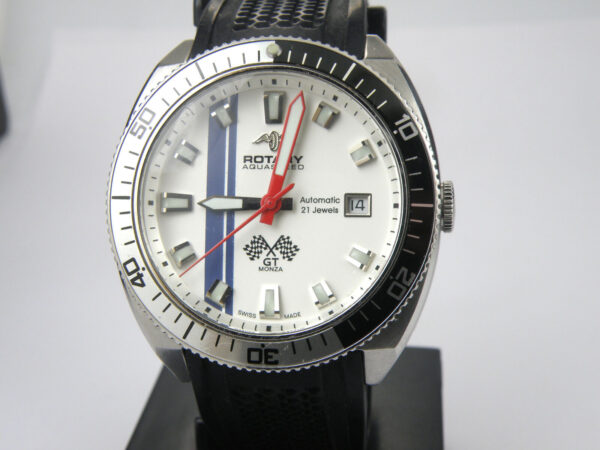Mens Rotary GT Monza Swiss Automatic Sapphire Aquaspeed Watch - 100m