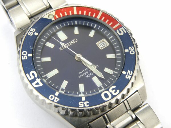 Men's Seiko Pepsi Divers 5M23-6B50 Kinetic Watch - 100m