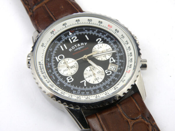 Rotary GS03351/19 Stainless Steel Chrono Watch - 100m
