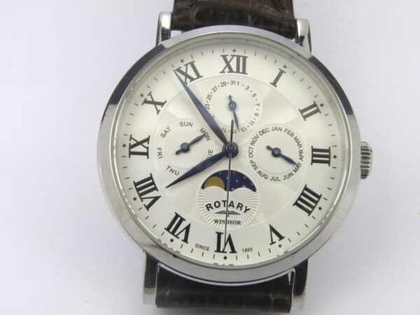 Rotary Gents GS05325/20 Moonphase Sapphire Crystal Watch - 50m