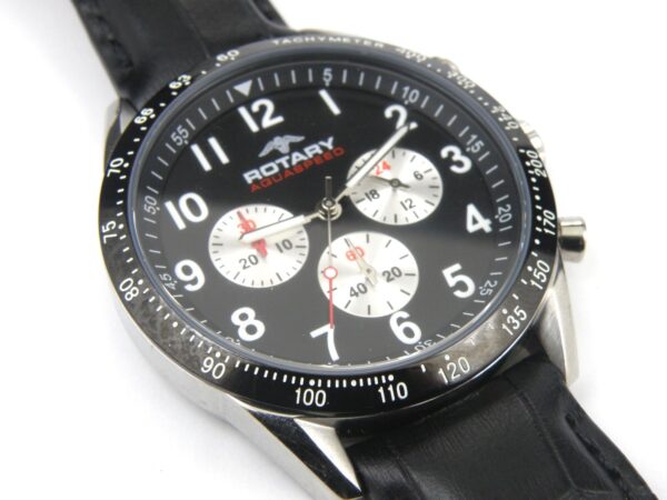 Men's Rotary GS00009/19 Leather Tachymeter Chronograph - 100m