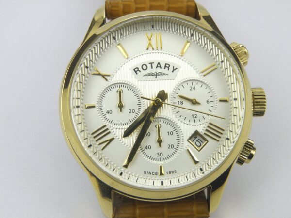 Rotary Gents GB00646/70 Gold Chrono Gold Dress Watch - 50m