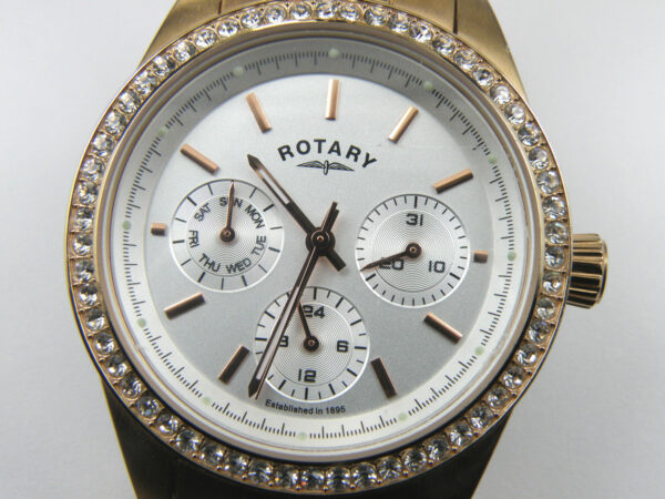 Rotary LB00160/02 Ladies Rose Gold Dial Analogue Watch