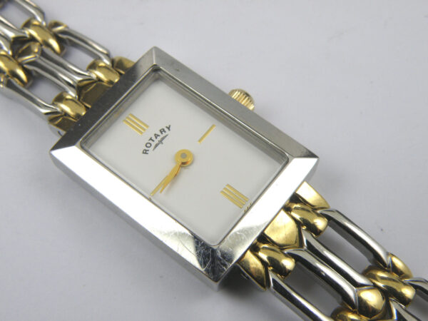 Rotary LB02211/02 Gold/Silver Ladies Dress Bracelet Watch - 50m