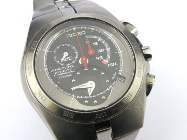 7L22-0AB0 Seiko Arctura Kinetic Titanium Chrono Watch - 100m