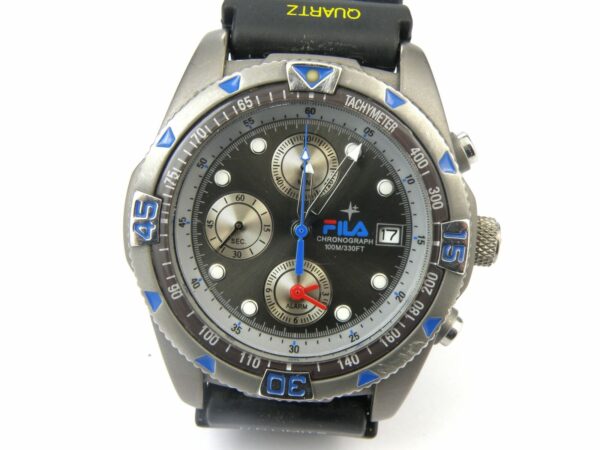 Fila Mens YM62 Divers Titanium Chrono Alarm Watch - 100m