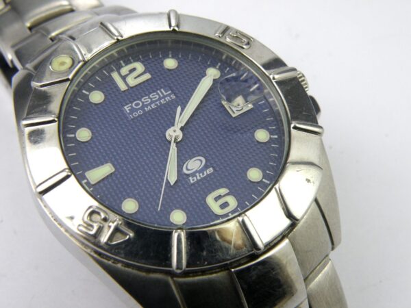 Men's Fossil Blue AM3443 Military Divers Watch - 100m