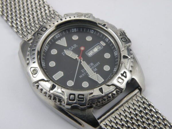 Men's Pulsar V736-6A60 Professional Divers Shark Mesh Watch - 200m