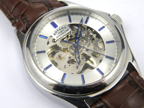 Rotary GS03357/06 Mens Automatic Skeleton Watch - 100m