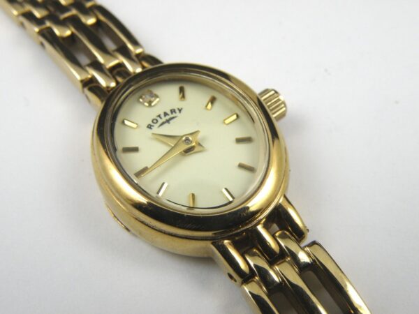 Rotary Ladies Womens Gold-Plated Watch LB77896/08