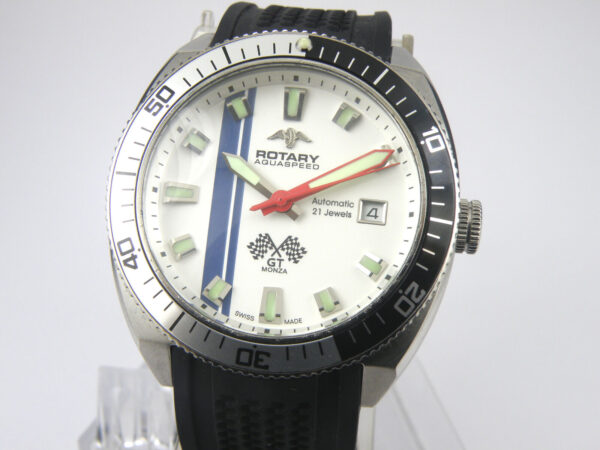 Rotary Mens GT Monza Swiss Automatic Sapphire Aquaspeed Watch - 100m