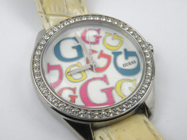 GUESS White Rainbow Leather Ladies W65008L1 Watch