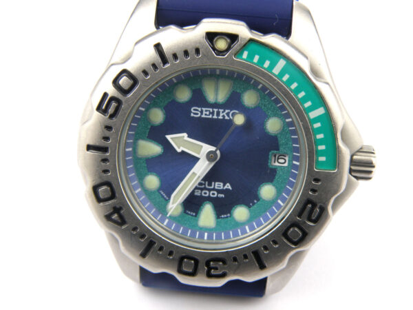Gents Seiko 7N35-6A10 Scuba Air Divers Quartz Mini Megalodon Watch - 200m