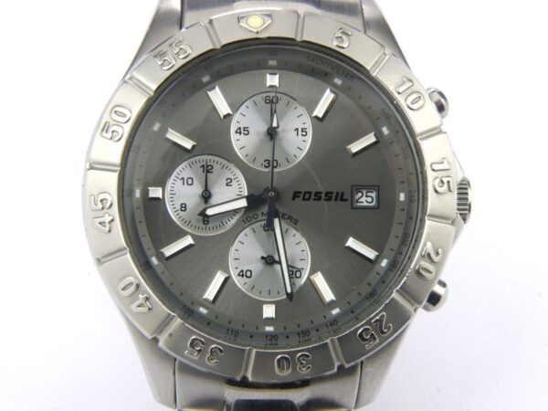Men's Fossil CH2331 Blue Chrono Dial Watch - 100m