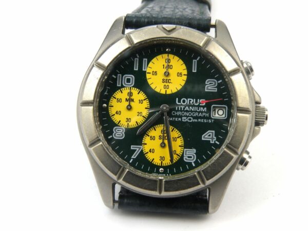 Mens Lorus V657-X007 By Seiko Titanium Sports Watch