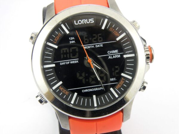 Mens Lorus by Seiko Dual Chrono Sports Watch Z021-X002 - 100m