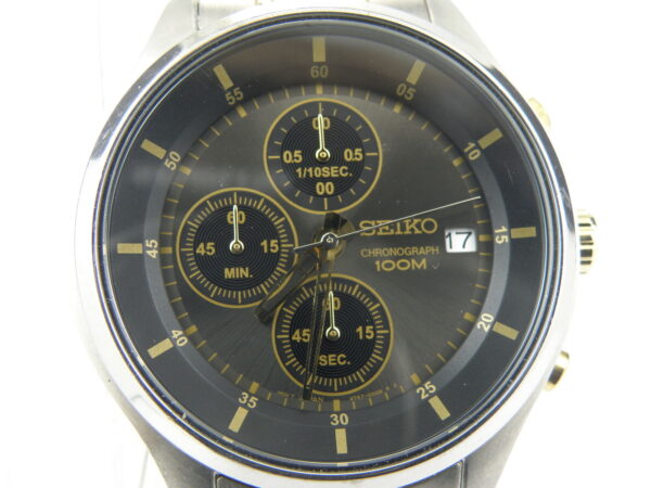 Men's Seiko 4T57-00G0 Chrono Two Tone Watch - 100m