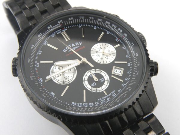 Gents Rotary GB03778/04 Black Aquaspeed Chronograph Watch - 100m