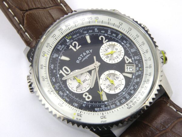 Mens Rotary GS00644/05 Chronograph Aviator Watch - 100m