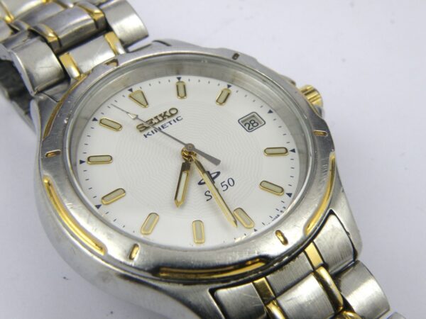 Mens Seiko SQ50 Kinetic Watch 5M22-7B60 - 50m