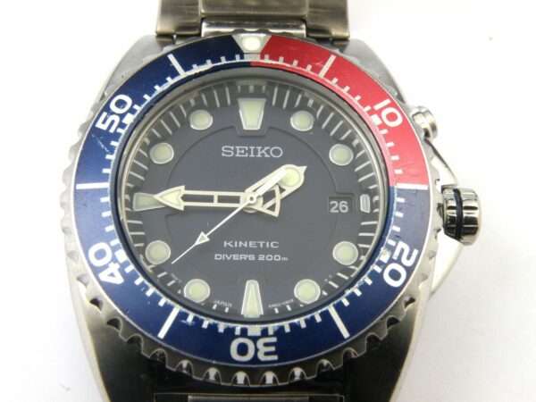 Men's Seiko Scuba Divers 5M62-0BL0 Pepsi Kinetic Watch - 200m