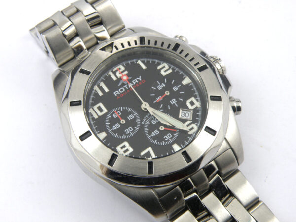 Rotary AGB00013/C/04 Gents Military Chrono Watch - 100m