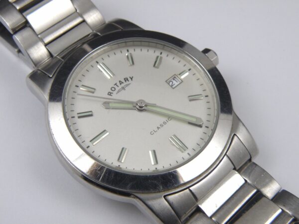 Rotary CGB00001/02 Mens Classic Stainless Steel Bracelet Watch - 100m