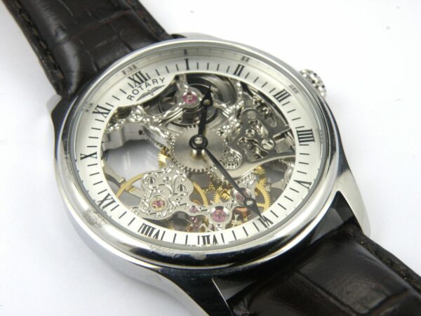 Rotary Gents Manual Wind Skeleton Watch GS02521/06 - 100m