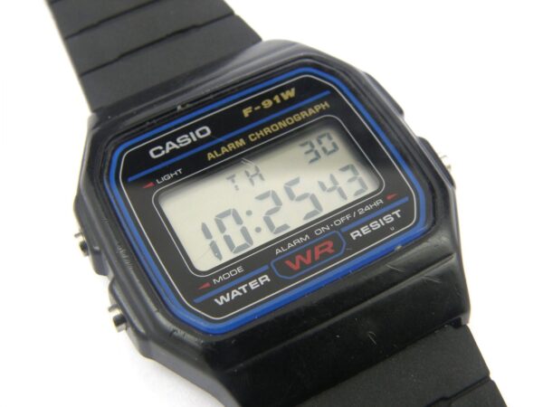 Casio F-91W 593 Module Mens Resin Digital Watch