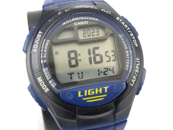 Gents Casio W-734 Lap Memory Digital Lap Timer Watch - 100m