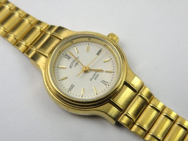 Ladies Vintage Gold Plated Rotary 3280 Dress Watch
