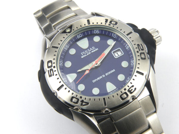 Men's Pulsar Solar by Seiko V145-X009 Professional Divers Watch - 200m